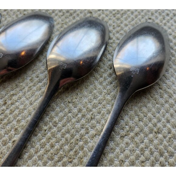 5 Dansk VARIATION V Table Spoons Satin IHQ Stainless Finland MCM Flatware 8 1/4" - Picture 4 of 4